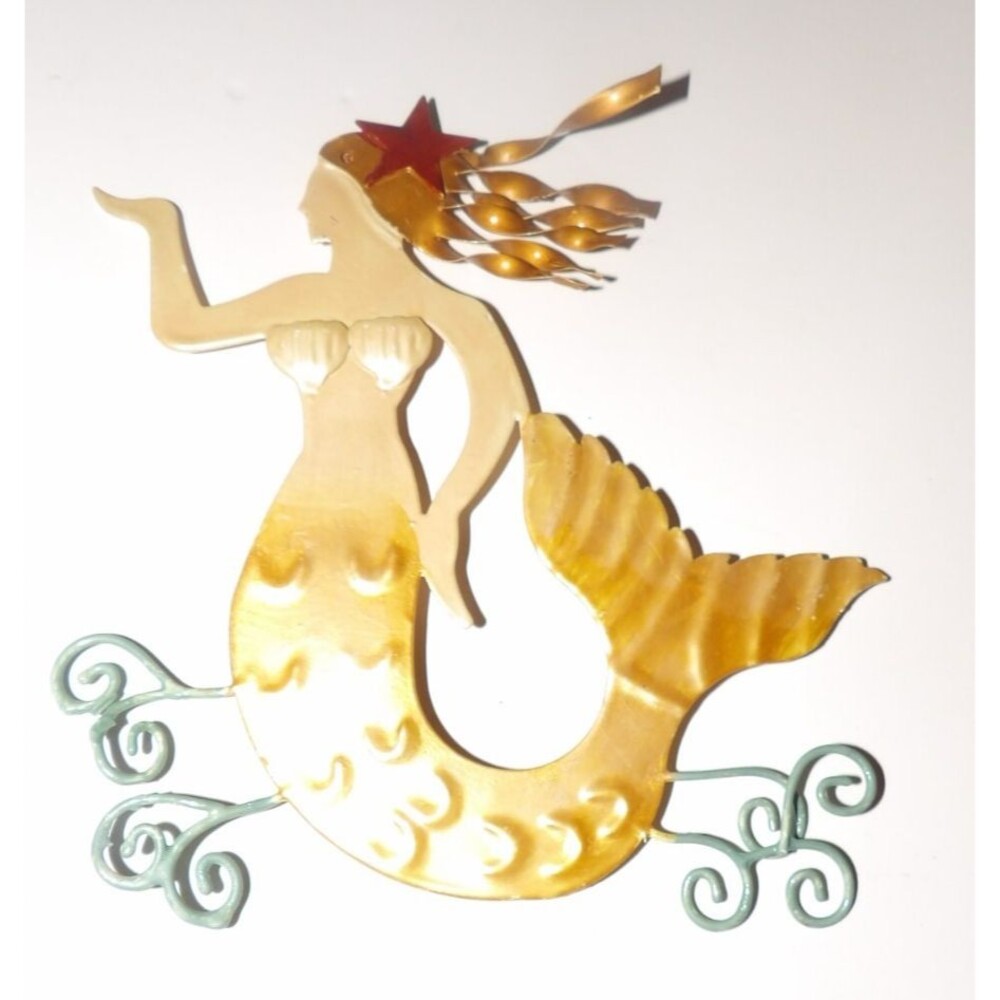 Mermaid Flamingo Palm Tree Metal Refrigertor Magnets. Whimsical Fun Ornament - Picture 10 of 13